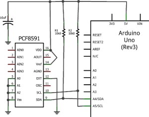 Tutorial – Arduino and PCF8591 ADC DAC IC – tronixstuff.com