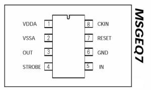 MSGEQ7 pinouts