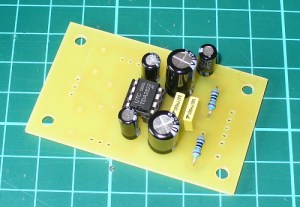 Dick Smith Electronics K5008 Stereo Amplifier Kit PCB partial assembly