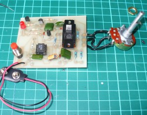 Silicon Chip transistor beta tester assembly 2