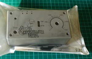 Silicon Chip transistor beta tester packaging