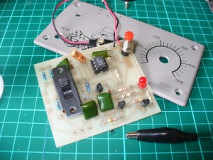 Silicon Chip transistor beta tester assembly 1