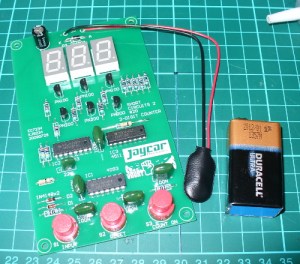 Jaycar Short Circuits Counter Kit assembly finished KJ8234