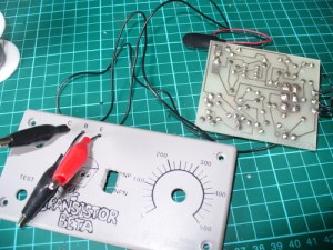 Silicon Chip transistor beta tester assembly 3