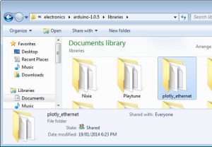 plotly arduino library folder