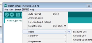 Iteaduino Lite Arduino IDE