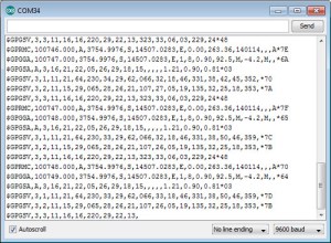Arduino GPS raw NMEA data