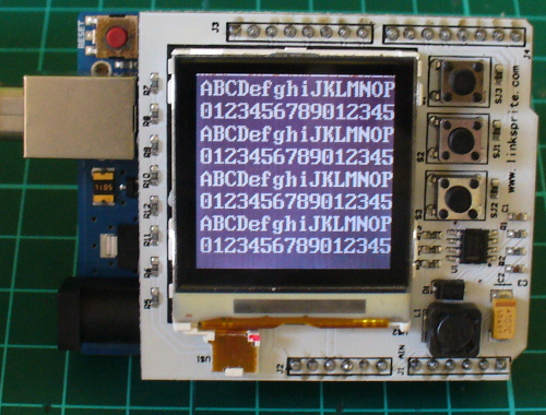 Color Lcd Shield Arduino Arduino Color LCD shield text demonstration – tronixstuff.com